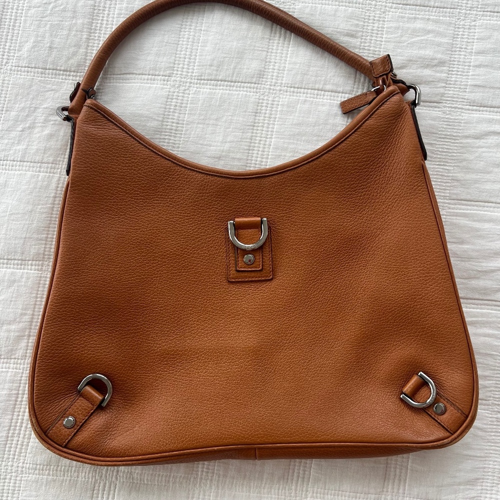 Gucci Calfskin Abbey D Ring Hobo Brown